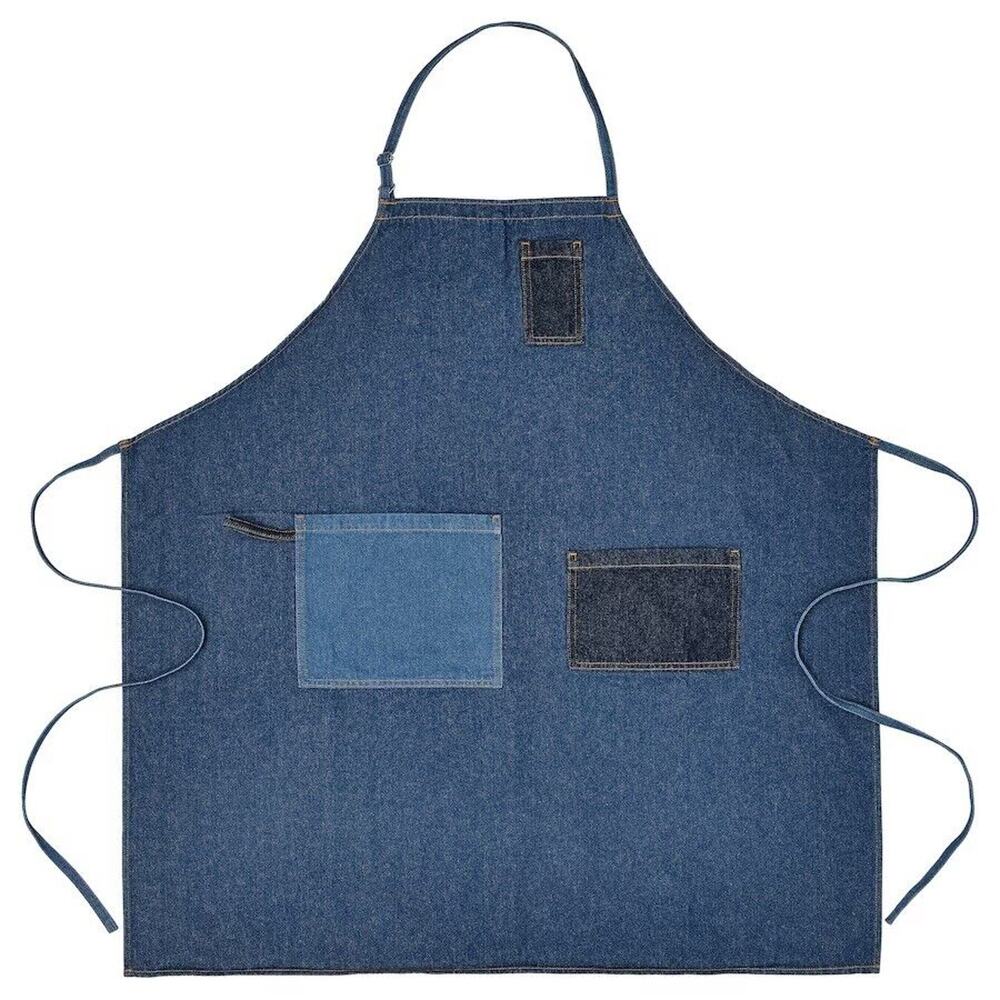 IKEA MÄVINN MAVINN Apron, Blue, 35”x25" (705.520.31) NEW